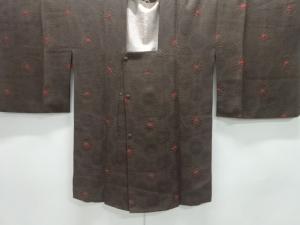 絞り菊模様道行コート